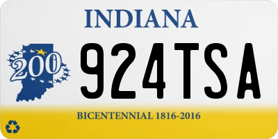 IN license plate 924TSA