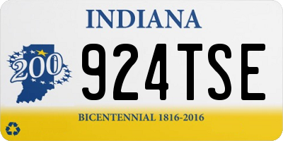 IN license plate 924TSE