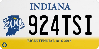 IN license plate 924TSI