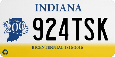 IN license plate 924TSK
