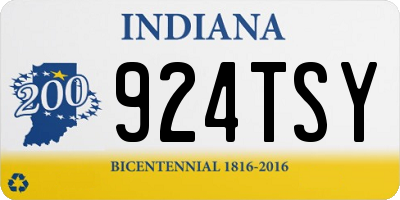 IN license plate 924TSY