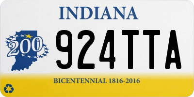 IN license plate 924TTA