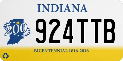 IN license plate 924TTB
