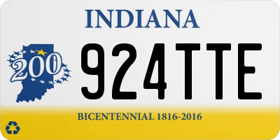 IN license plate 924TTE