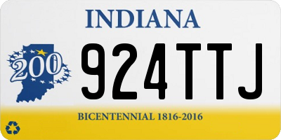 IN license plate 924TTJ