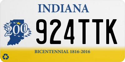 IN license plate 924TTK