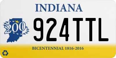 IN license plate 924TTL