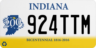IN license plate 924TTM