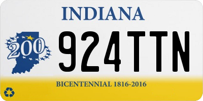 IN license plate 924TTN