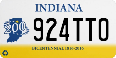 IN license plate 924TTO