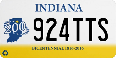 IN license plate 924TTS