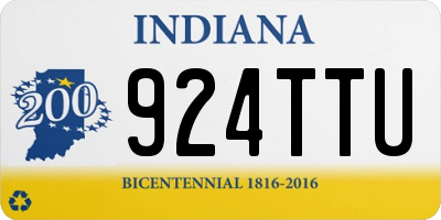 IN license plate 924TTU