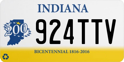 IN license plate 924TTV