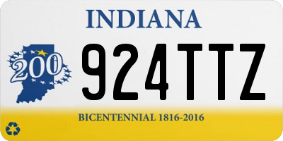 IN license plate 924TTZ