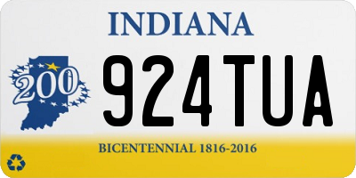 IN license plate 924TUA