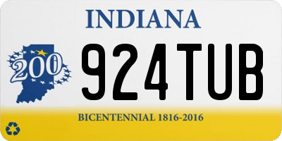 IN license plate 924TUB