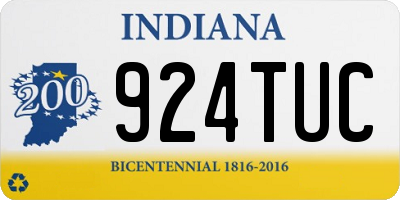 IN license plate 924TUC