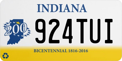 IN license plate 924TUI