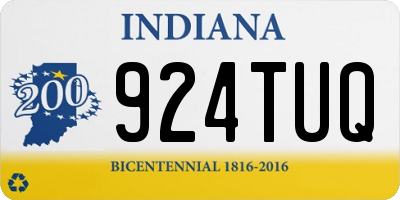 IN license plate 924TUQ