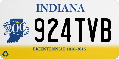 IN license plate 924TVB