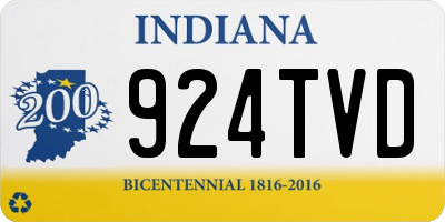 IN license plate 924TVD