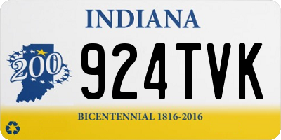 IN license plate 924TVK