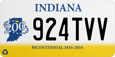 IN license plate 924TVV