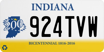 IN license plate 924TVW