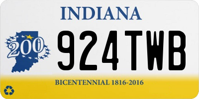 IN license plate 924TWB