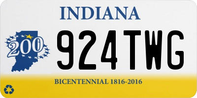 IN license plate 924TWG