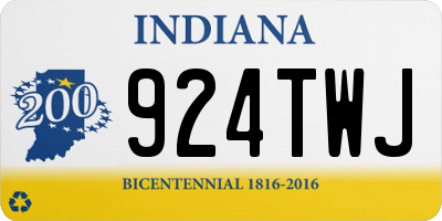 IN license plate 924TWJ