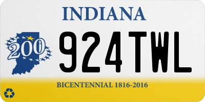IN license plate 924TWL