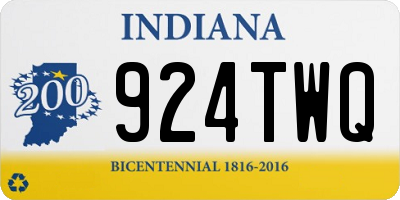 IN license plate 924TWQ