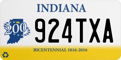 IN license plate 924TXA