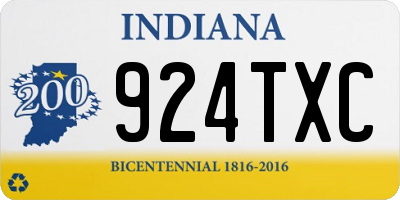 IN license plate 924TXC