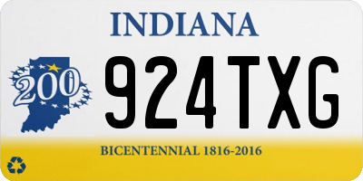 IN license plate 924TXG