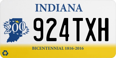 IN license plate 924TXH