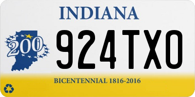 IN license plate 924TXO