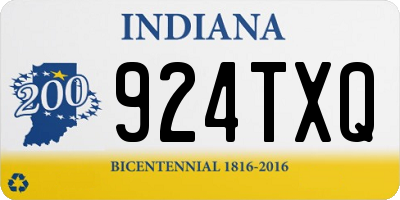 IN license plate 924TXQ