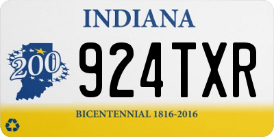 IN license plate 924TXR
