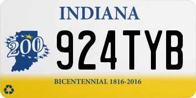 IN license plate 924TYB