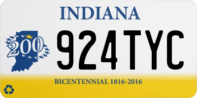 IN license plate 924TYC