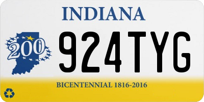 IN license plate 924TYG