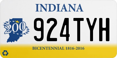 IN license plate 924TYH