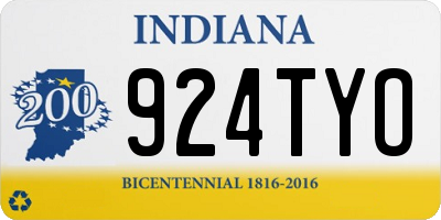 IN license plate 924TYO
