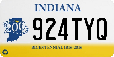 IN license plate 924TYQ