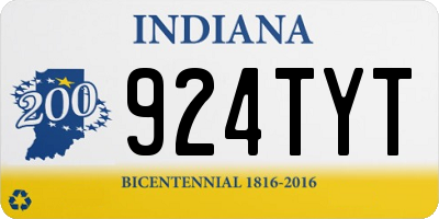 IN license plate 924TYT
