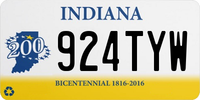 IN license plate 924TYW