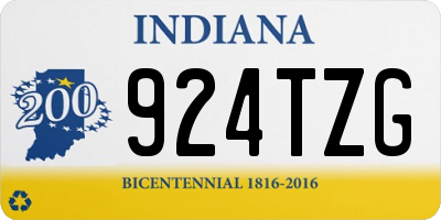 IN license plate 924TZG