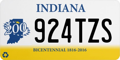 IN license plate 924TZS